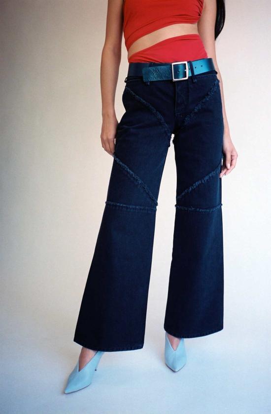  이오네스 데님 팬츠 이오안네스 컴뱃  블랙 - IOANNES