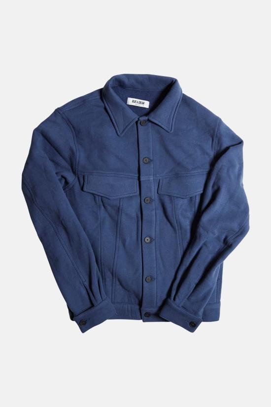  블루&크림 자켓 매드 플리스 트러커 재킷 빈티지 로얄 - BLUE&CREAM
