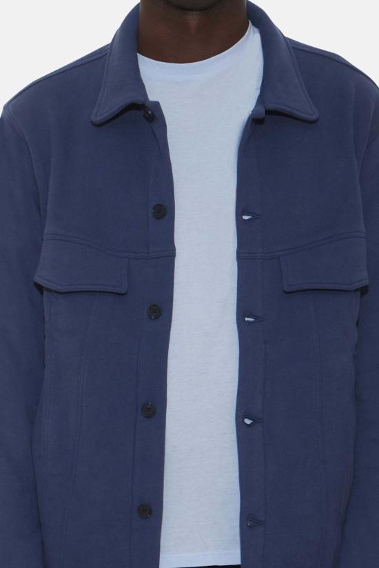  블루&크림 자켓 매드 플리스 트러커 재킷 빈티지 로얄 - BLUE&CREAM