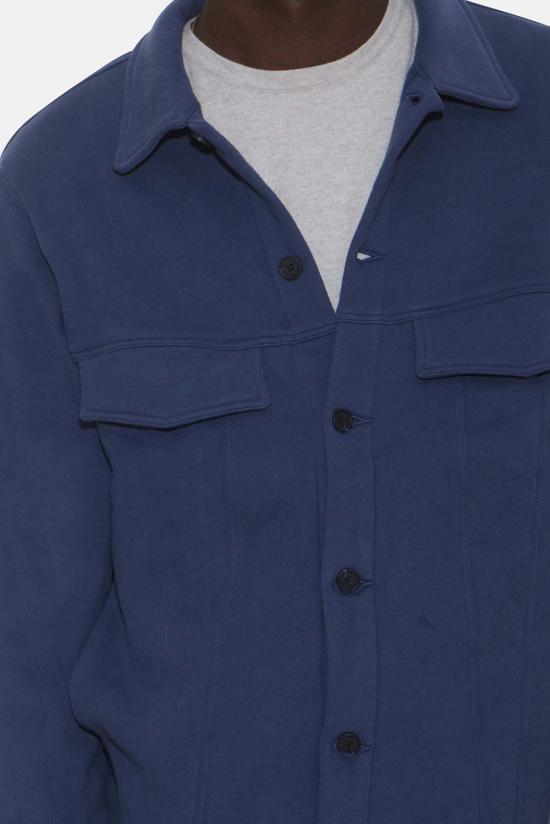  블루&크림 자켓 매드 플리스 트러커 재킷 빈티지 로얄 - BLUE&CREAM