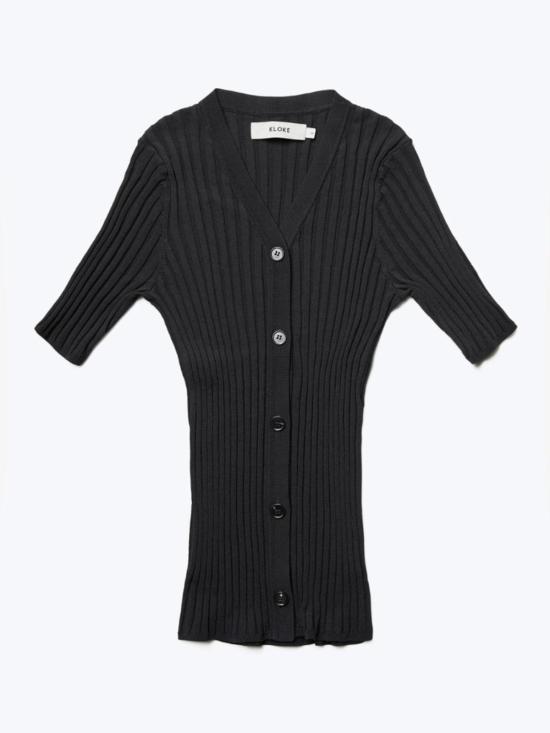  Kloke 블라우스 클로크 딜레이 반팔 니트 셔츠 딥잉크 - OTHER BRANDS