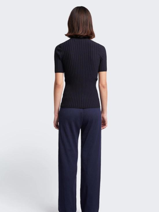  Kloke 블라우스 클로크 딜레이 반팔 니트 셔츠 딥잉크 - OTHER BRANDS