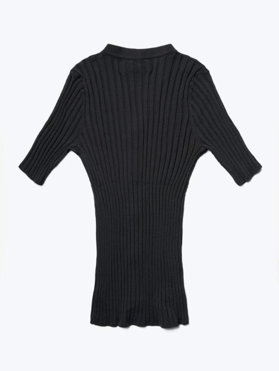  Kloke 블라우스 클로크 딜레이 반팔 니트 셔츠 딥잉크 - OTHER BRANDS