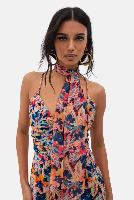  포러브앤레몬스 숏 원피스 For Love & Lemons 브루클린 미니드레스 멀티 - FOR LOVE & LEMONS