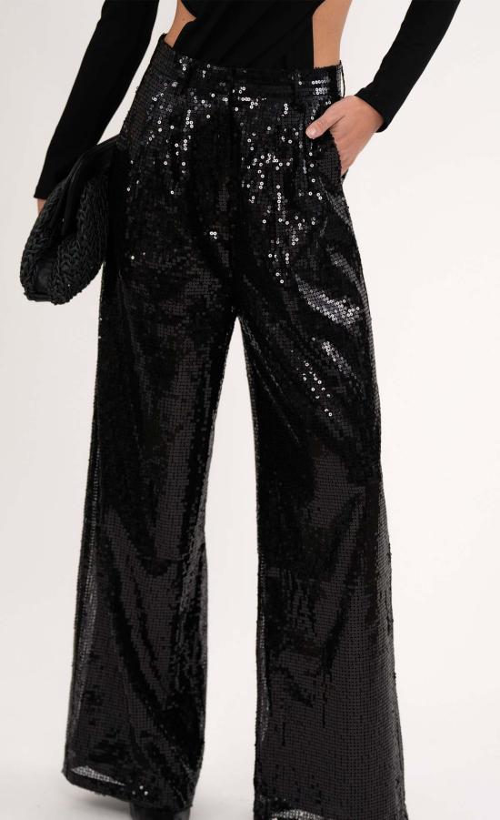  논살란트 레이블 스트레이트 팬츠 논샬런트 라벨 록샌 팬츠 블랙 - NONCHALANT LABEL