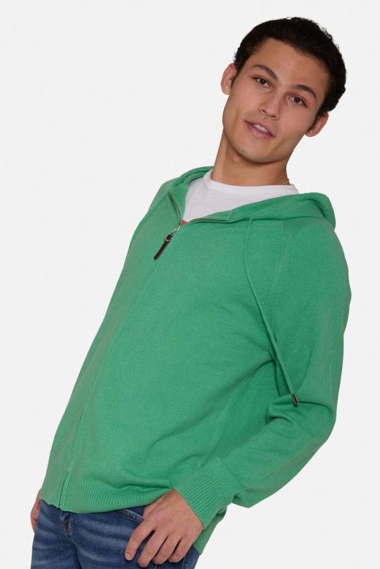  The Tile Club 후드 티셔츠 타일 클럽 레오 지퍼 후드티 팜 그린 - THE TILE CLUB