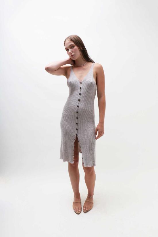  베이스레인지 미디 원피스 베이스렌지 오더 드레스 언다이드 - BASERANGE