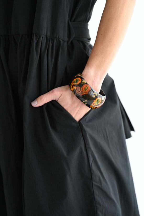  Fabiana Pigna 숏 원피스 파비아나 피냐 슬리브리스 개더드 드레스 블랙 - FABIANA PIGNA