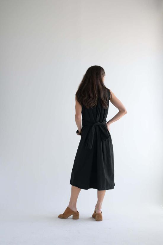  Fabiana Pigna 숏 원피스 파비아나 피냐 슬리브리스 개더드 드레스 블랙 - FABIANA PIGNA