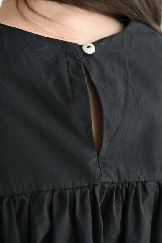  Fabiana Pigna 숏 원피스 파비아나 피냐 슬리브리스 개더드 드레스 블랙 - FABIANA PIGNA