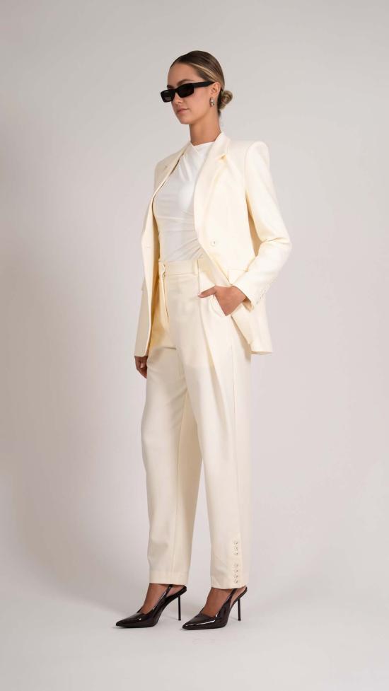  파렌테지 스트레이트 팬츠 올림피아 팬츠 바닐라 - PARENTEZI