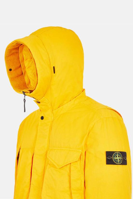  스톤 아일랜드 롱패딩 스톤아일랜드 다운 파카 옐로우 - STONE ISLAND
