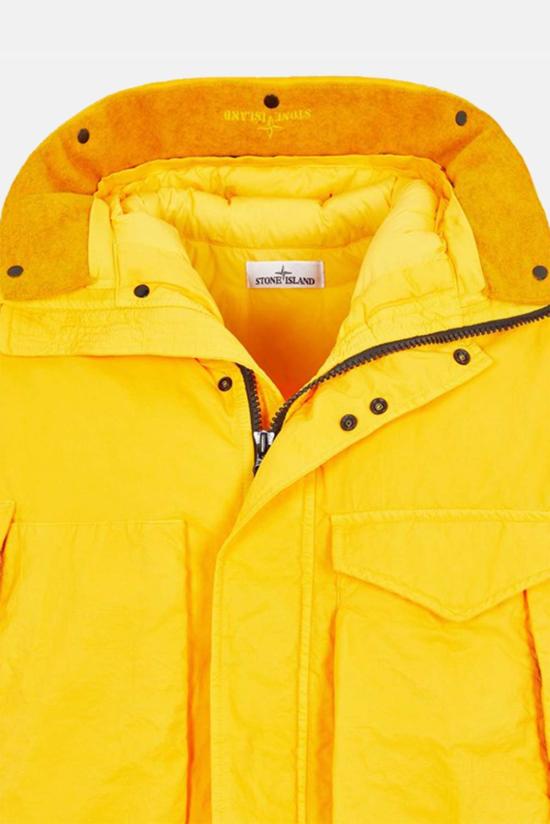  스톤 아일랜드 롱패딩 스톤아일랜드 다운 파카 옐로우 - STONE ISLAND