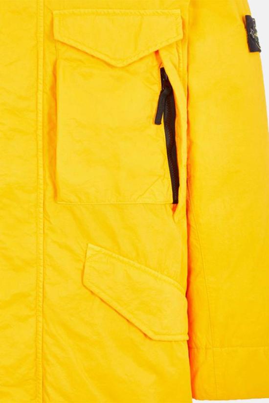  스톤 아일랜드 롱패딩 스톤아일랜드 다운 파카 옐로우 - STONE ISLAND