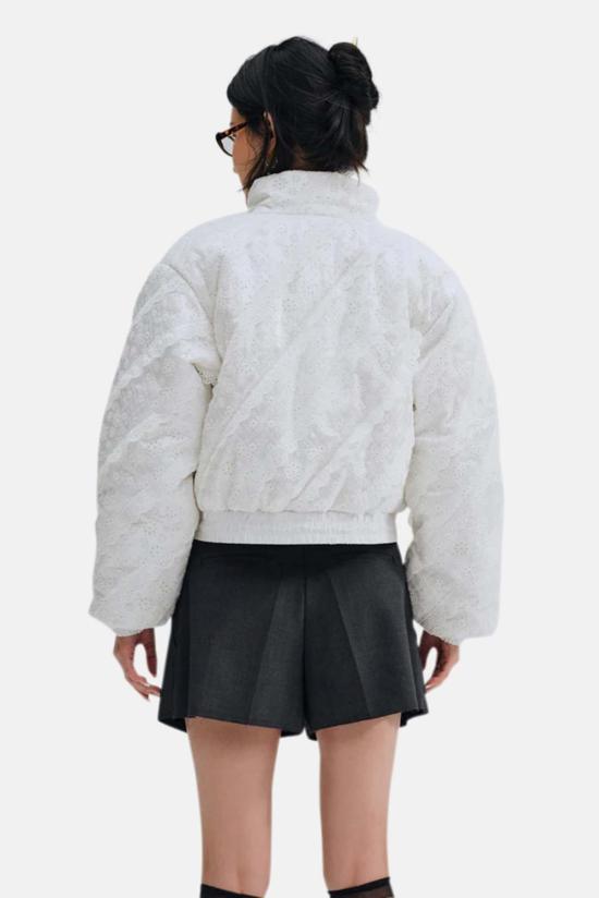  포러브앤레몬스 자켓 For Love & Lemons 슬론 아이릿 퍼퍼  화이트 - FOR LOVE & LEMONS