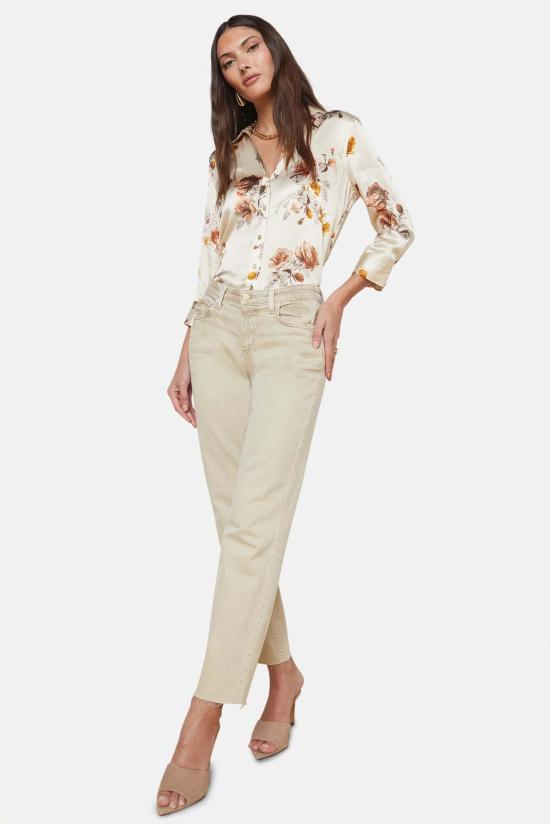  라장스 데님 팬츠 밀라나 진 샌드 듄 - L'AGENCE