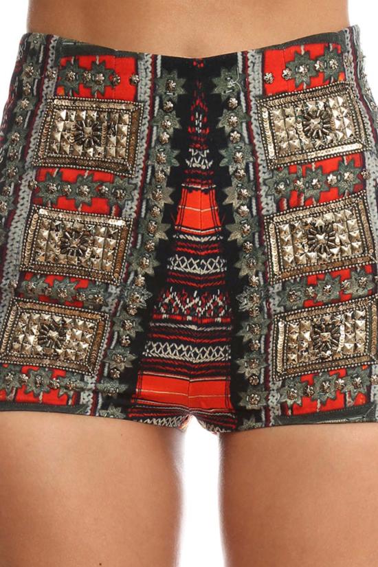  카밀라 숏팬츠 하이웨이스트 테일러드 반바지 댄스 오브 더 데드 - CAMILLA