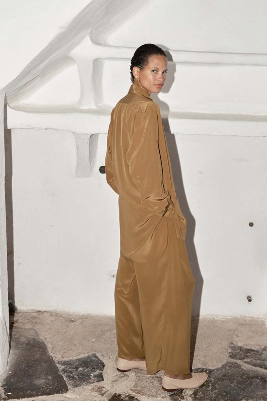  다두라 블라우스 다투라 실크 폴  탄 - DATURA