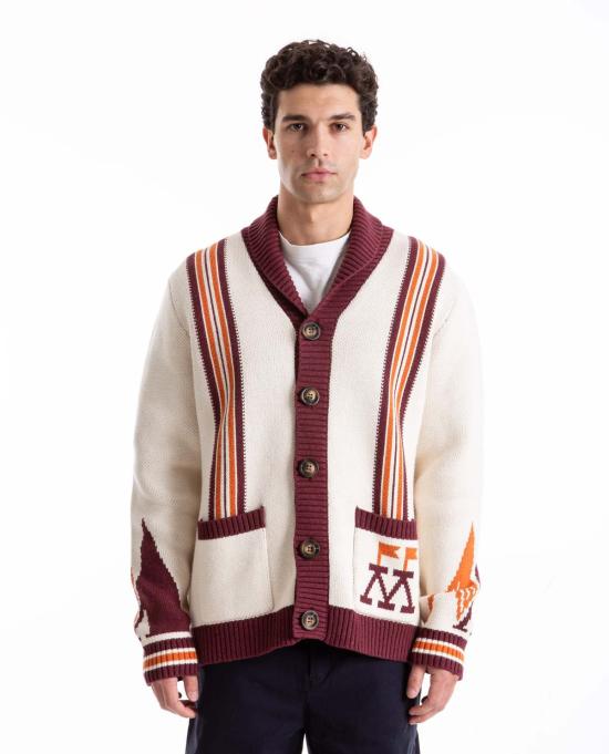  말본 가디건 골프 헬레나 숄 칼라 니트  머슬린