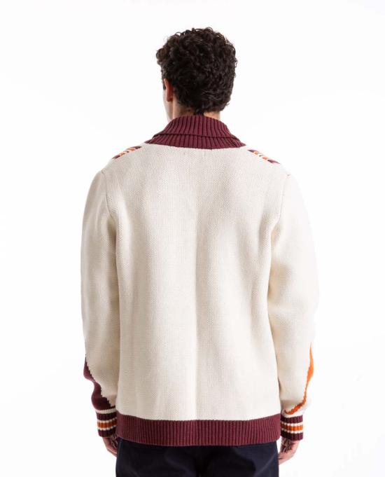  말본 가디건 골프 헬레나 숄 칼라 니트  머슬린 - MALBON