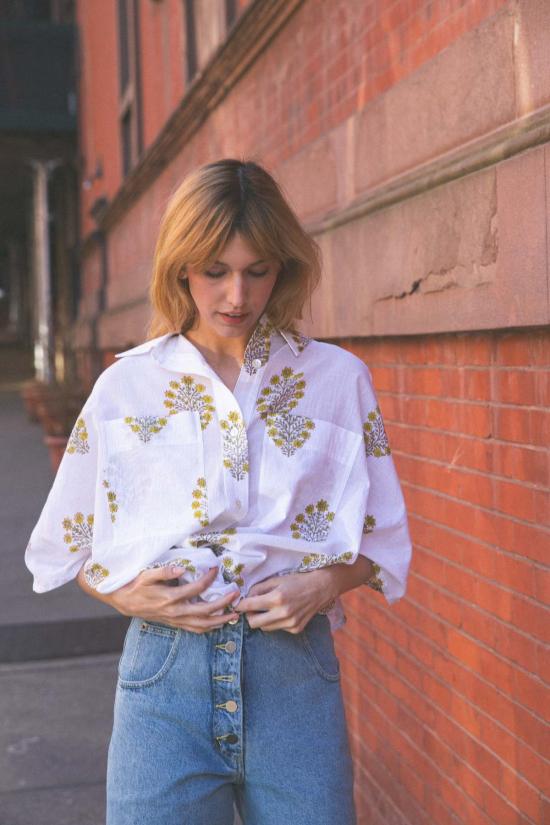  레이첼 코미 데님 팬츠 엘킨 셀레스테 팬츠 셀레스테