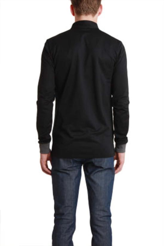  블루&크림 폴로 티셔츠 밀리터리 롱슬리브 팝 칼라 폴로 블랙 - BLUE&CREAM