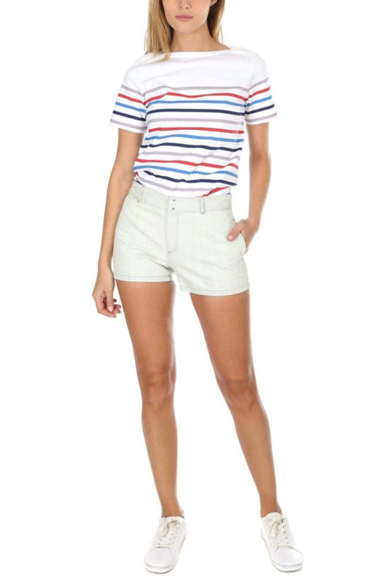  아페쎄 데님 숏팬츠 A.P.C. 미니 반바지 탈색 - A.P.C.