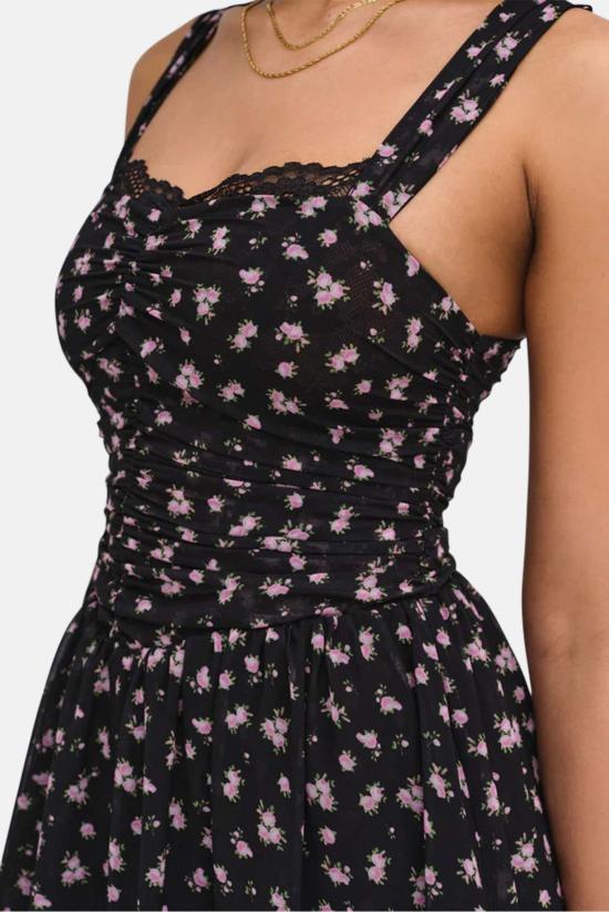  포러브앤레몬스 미디 원피스 CD3508 BLACK - FOR LOVE & LEMONS