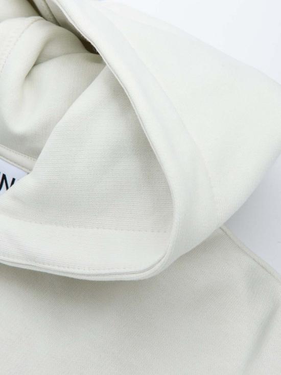  가니 후드 티셔츠 Ganni Isoli 오버사이즈 후디 백로 - GANNI