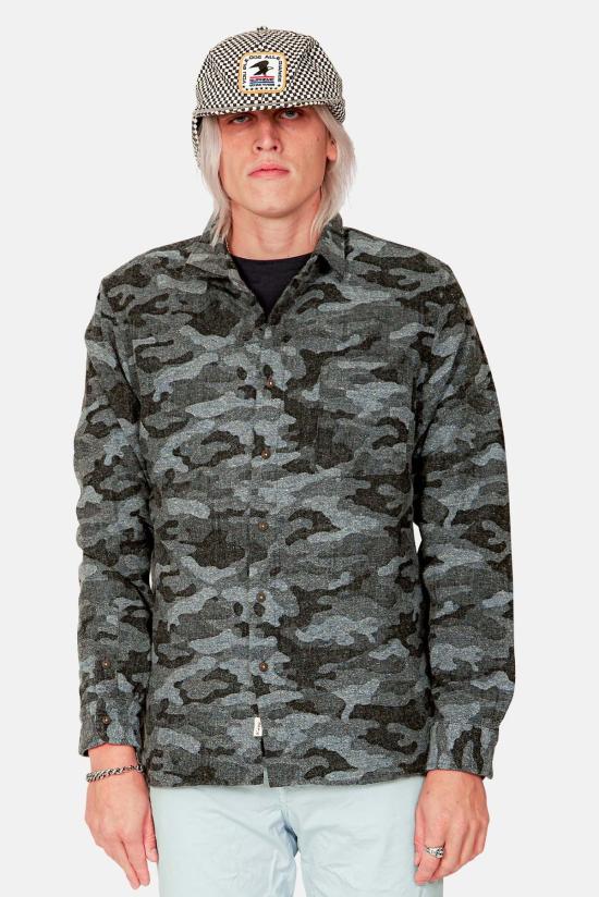  KATO 긴팔 셔츠 카토 리퍼  그레이 카모