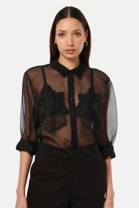 카미 뉴욕 블라우스 R25 T01 BLACK
