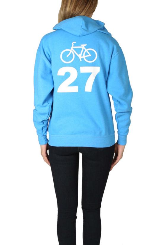  Blue&Cream 후드 티셔츠 블루&크림 바이시클 27 후드티 스카이블루 - BLUE&CREAM