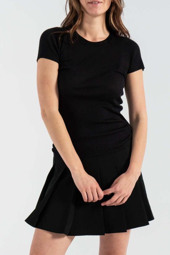  가니 숏 스커트 라이트 트윌 플리츠 미니 스커트 - GANNI