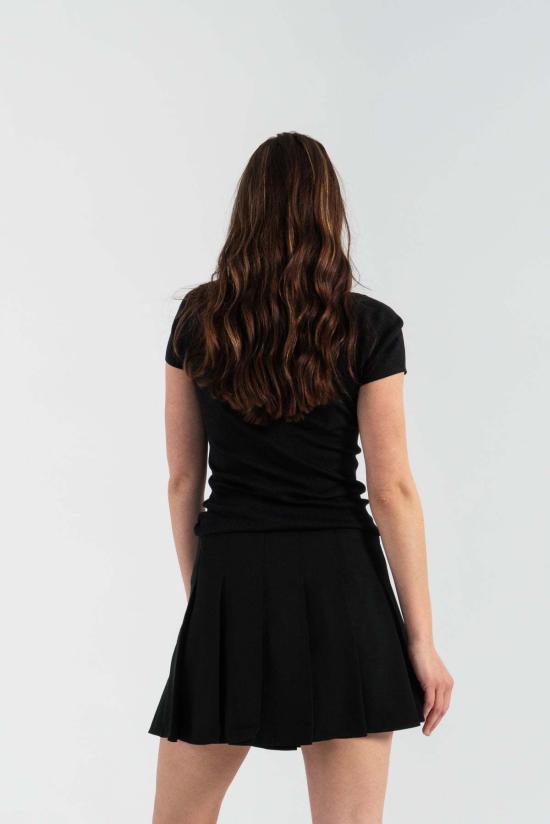  가니 숏 스커트 라이트 트윌 플리츠 미니 스커트 - GANNI