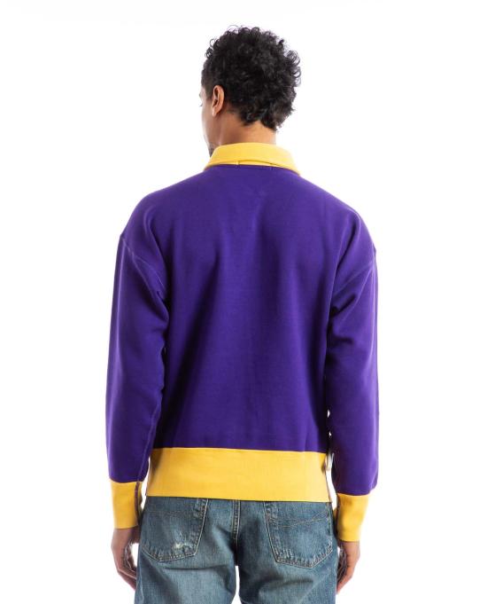  폴로 랄프로렌 긴팔 티셔츠 폴로 랄프 로렌 67 3/4 지퍼 플리스 탑 퍼플 - POLO RALPH LAUREN