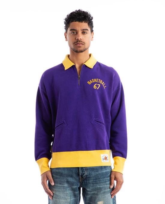  폴로 랄프로렌 긴팔 티셔츠 폴로 랄프 로렌 67 3/4 지퍼 플리스 탑 퍼플