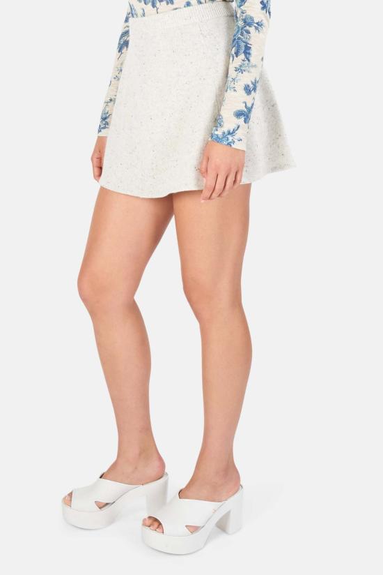  러브쉐이크팬시 숏 스커트 러브 쉑 팬시 랜체스터 미니 스커트 쿠키 앤 크림 - LOVESHACKFANCY