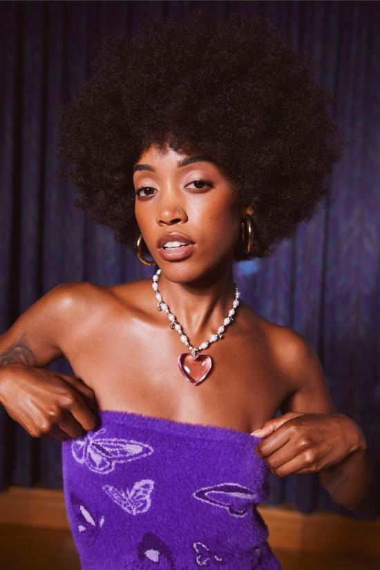  하우스오브써니 숏 원피스 House Of Sunny Crazy Town 호크니 퍼플 히트 - HOUSE OF SUNNY