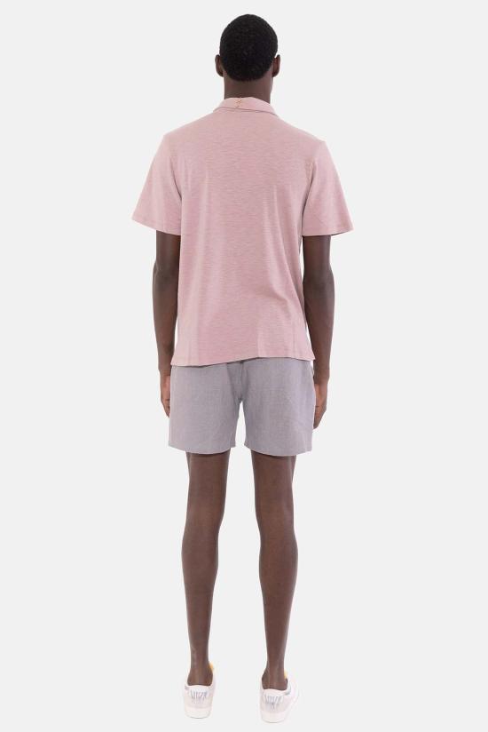  Blue&Cream 반팔 셔츠 블루&크림 반팔 버튼다운 슬럽 저지 더스트 로즈 - BLUE&CREAM