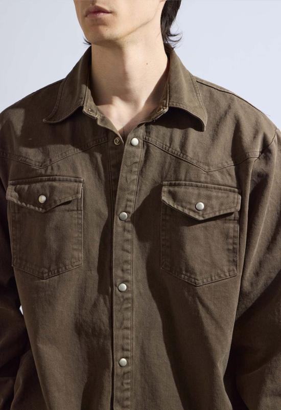  더 엔케이씨 스토어 자켓 Nkc 텍사스 샤켓 초콜릿 - The NKC Store