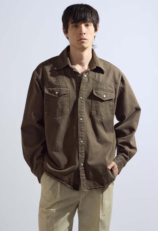  더 엔케이씨 스토어 자켓 Nkc 텍사스 샤켓 초콜릿 - The NKC Store