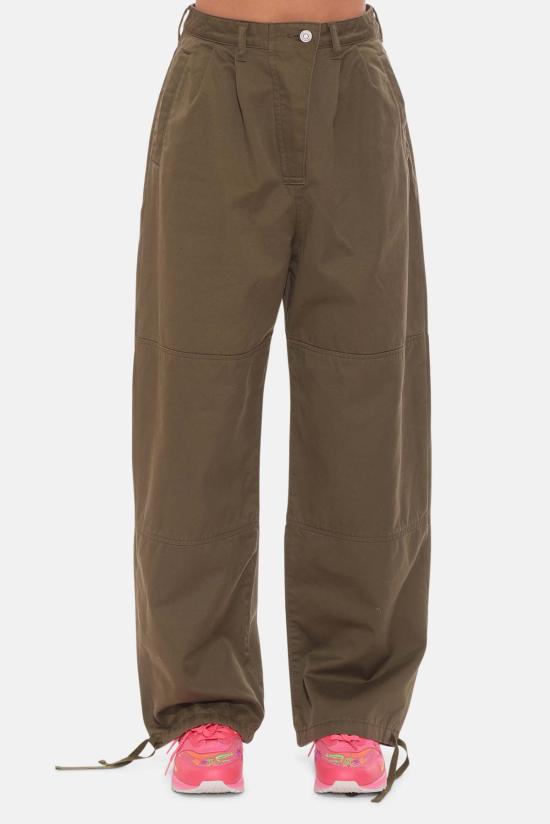  마우지 스트레이트 팬츠 Moussy Fayette 카고 팬츠 카키 - MOUSSY