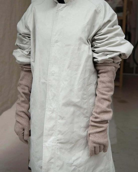  베이스레인지 장갑 베이스렌지 휘트 캐시미어 글러브 스토파 브라운 - BASERANGE