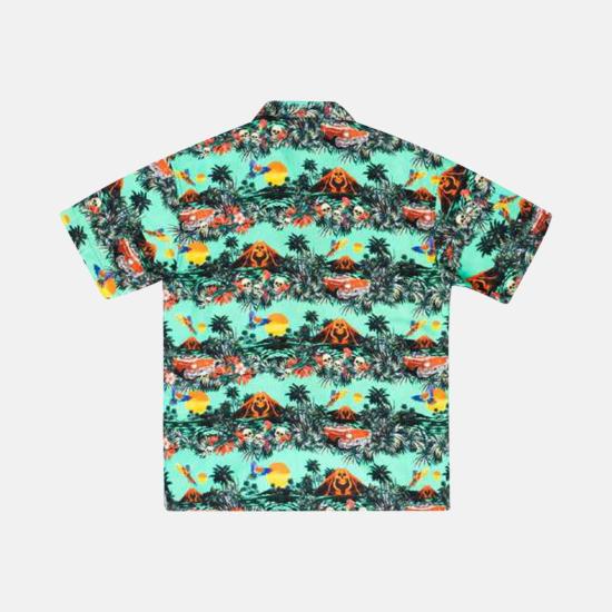  마우나케아 반팔 셔츠 마우나 케아 하와이안  그린/하와이 - MAUNA KEA