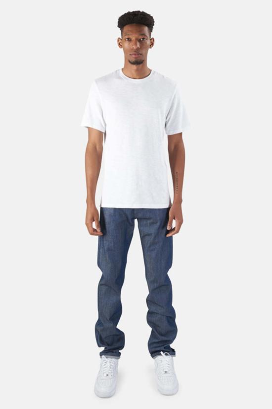  블루&크림 데님 팬츠 Rb 토널 스트레이트 레그 데님 블루 - BLUE&CREAM