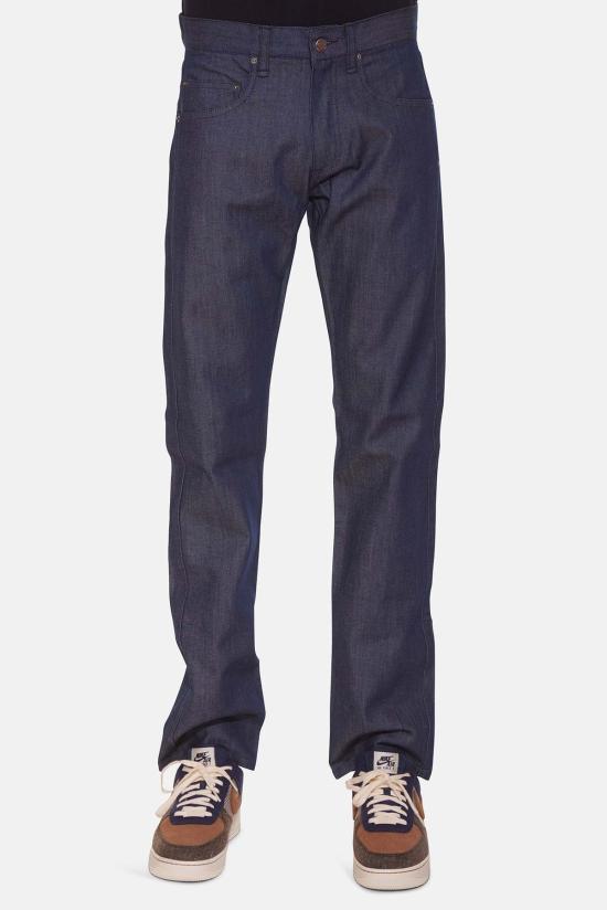  블루&크림 데님 팬츠 Rb 토널 스트레이트 레그 데님 블루