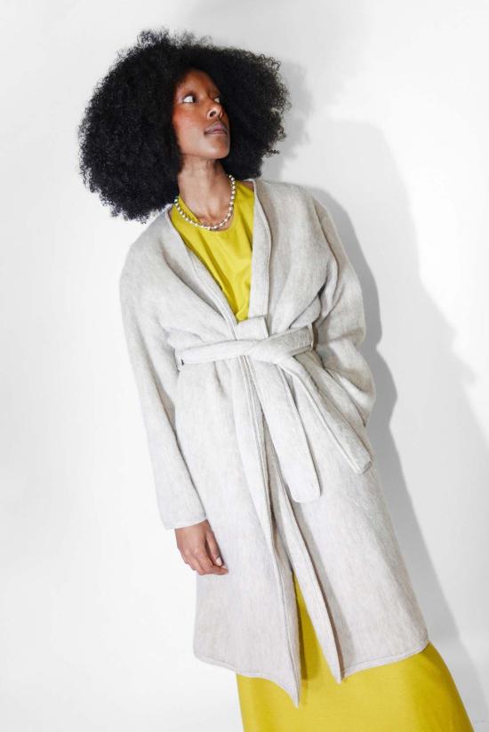  베이스레인지 코트 베이스렌지 카파스 브러시드 울  사하라 - BASERANGE