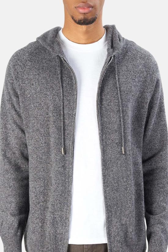  The Tile Club 후드 티셔츠 타일 클럽 스탠포드 지퍼 캐시미어 후드 티셔츠 마블 블랙 - THE TILE CLUB