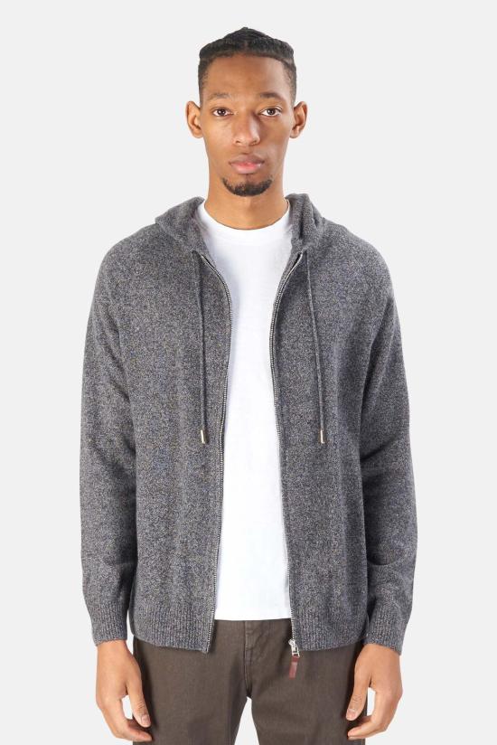  The Tile Club 후드 티셔츠 타일 클럽 스탠포드 지퍼 캐시미어 후드 티셔츠 마블 블랙