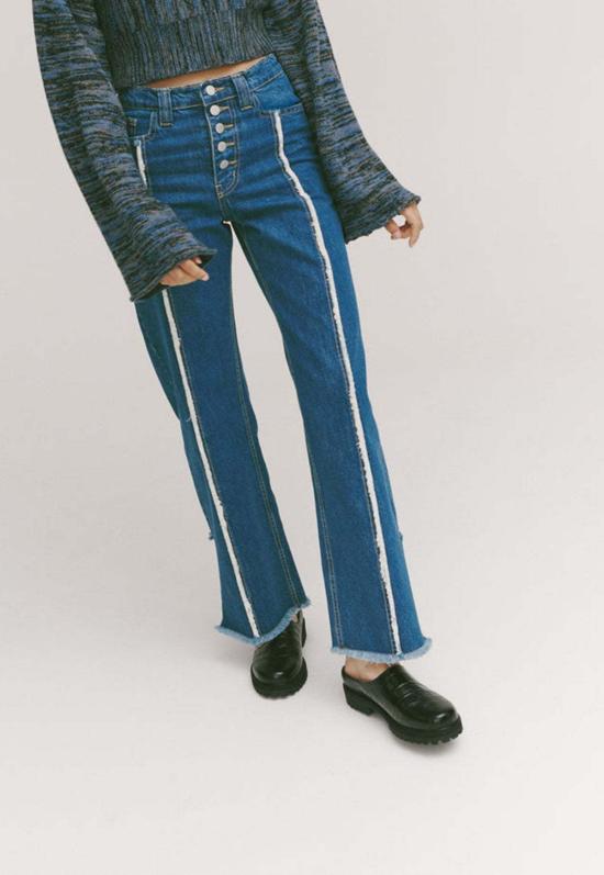  퍼머넌트 베케이션 데님 팬츠 영구 휴가 마감일 진스 인디고